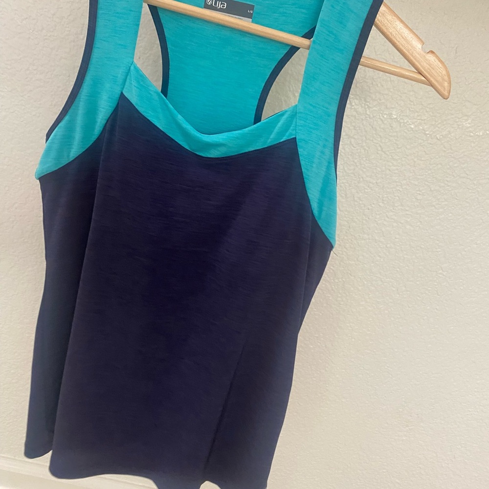 Lija Women's Tank Top in Blue and Teal
